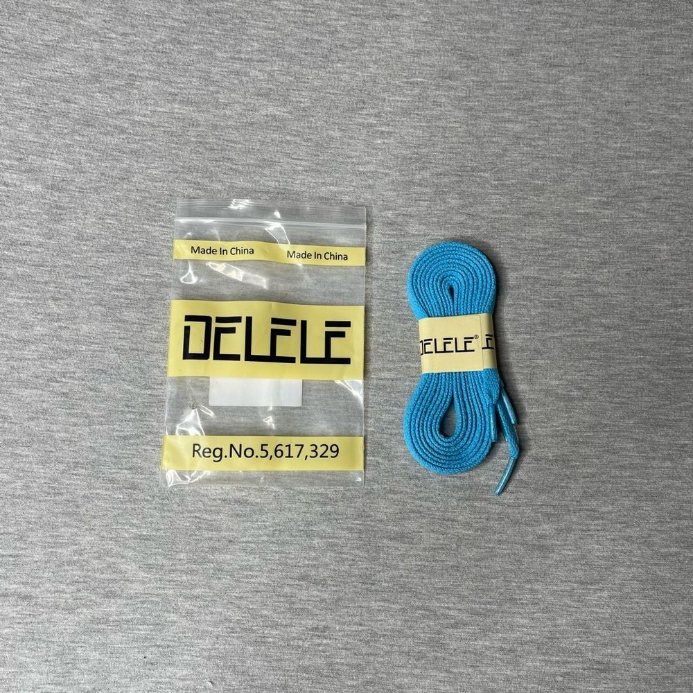 Delele Blue Shoelaces - 1 Pair